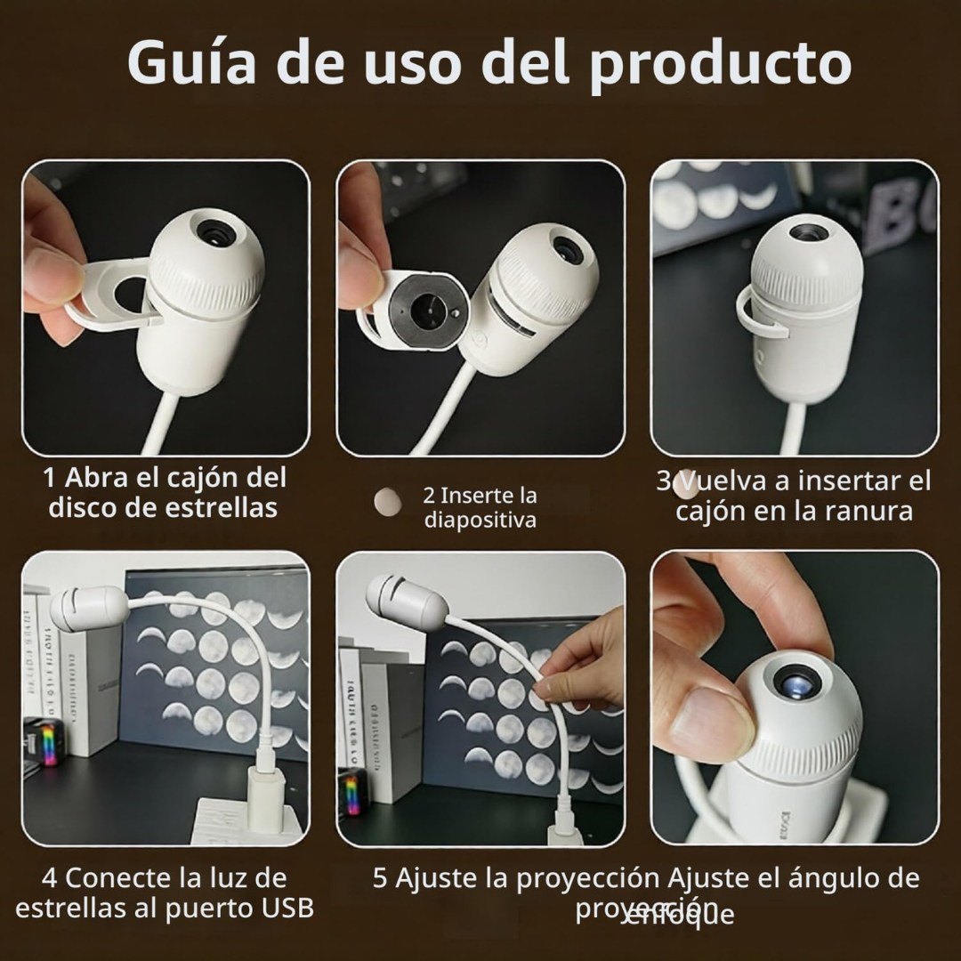 Proyector de estrellas y galaxias
